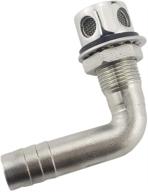 🔒 keehui universal 90° stainless steel marine grade fuel vent with mounting gasket - ideal for 5/8inch hose логотип