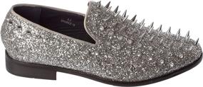 img 3 attached to 👞 Sparko16 Fashion Loafer: The Ultimate Silver Glitter Dress Shoes