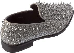 img 2 attached to 👞 Sparko16 Fashion Loafer: The Ultimate Silver Glitter Dress Shoes