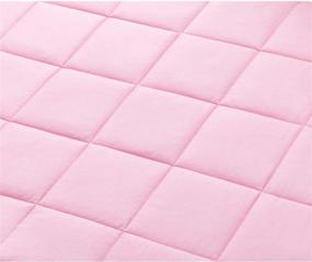 img 2 attached to 👧 Premium Pink Weighted Blanket for Kids, 40''x60'', 10lbs – Ideal for Children Weighing 80-125 lbs – Made with Premium Cotton and Glass Beads