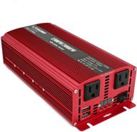 🔌 cantonape 1500w/3000w dc 12v to 110v ac power inverter: dual outlets, usb adapter, replaceable fuses - ideal for car, home, truck, outdoor use logo