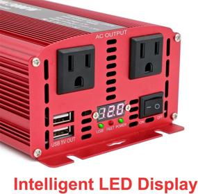 img 1 attached to 🔌 Cantonape 1500W/3000W DC 12V to 110V AC Power Inverter: Dual Outlets, USB Adapter, Replaceable Fuses - Ideal for Car, Home, Truck, Outdoor Use