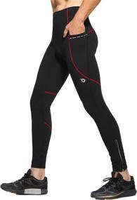 img 4 attached to 🏃 BALEAF Men's Thermal Fleece Running Tights: Water Resistant, Pockets, Winter Cycling Pants