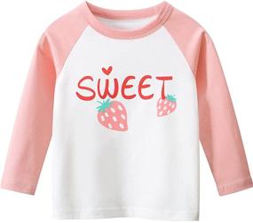 img 2 attached to 🦄 CesAnnees Toddler Little Girls Tees: 3 Pack of Cotton Unicorn T-Shirts - Short Sleeve Casual Tunic Tops