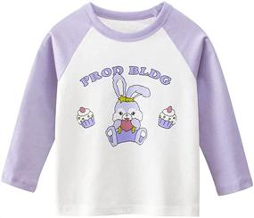 img 1 attached to 🦄 CesAnnees Toddler Little Girls Tees: 3 Pack of Cotton Unicorn T-Shirts - Short Sleeve Casual Tunic Tops