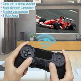 img 3 attached to 🎮 PS4 Bluetooth Wireless Gamepad Controller Compatible with PS4/PS4 Slim/PS4 Pro, Double Shock/6 Axis, Black
