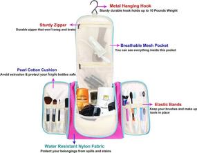 img 3 attached to 🧳 Efficiently Organize Your Toiletries with Freegrace Hanging Toiletry Bag Travel Accessories