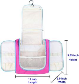 img 1 attached to 🧳 Efficiently Organize Your Toiletries with Freegrace Hanging Toiletry Bag Travel Accessories
