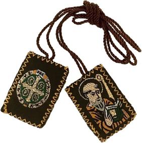 img 1 attached to 🛡️ San Benito Scapular/Escapulario: The Ultimate Religious Protection Accessory