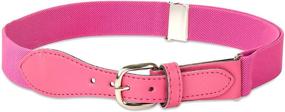 img 4 attached to Kids Elastic Adjustable Leather Closure Boys' Accessories in Belts