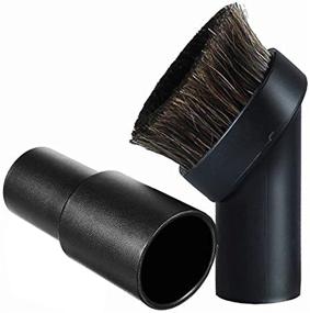 img 4 attached to 🐎 25MM Horse Hair Round Dust Brush: Soft Bristles Vacuum Attachment with Hose Adapter - 1.25 inch Cleaner Replacement