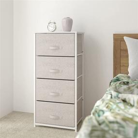 img 4 attached to White and Gray 4-Drawer Storage Units by Flash Furniture