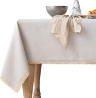 premium rectangle waterproof tablecloth: resistant decoration for all occasions логотип