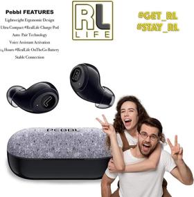 img 1 attached to 🎧 PEBBL Беспроводные наушники True Wireless с Bluetooth 5.0, с функцией шумоподавления и сенсорным управлением