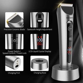 img 3 attached to 🏻 DIOZO Hair Clippers for Men - Cord/Cordless Rechargeable Hair Trimmer with 2 Speeds and 8 Guide Combs