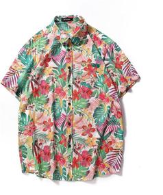 img 3 attached to MCEDAR Hawaiian Vacation Outfits 202127 XL Men's Clothing and Active