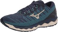 mizuno men's waveknit indigo running shoes - enhanced seo logo