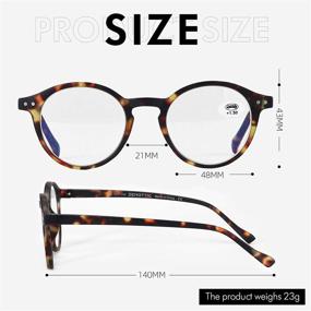 img 2 attached to 👓 ZENOTTIC Blue Lightweight Anti-Glare Eyeglasses for Women - Stylish and Comfortable