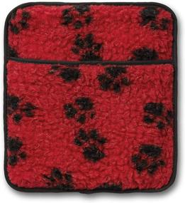 img 2 attached to 🐾 Hottles Microwavable Pet Warming Thermal Heating Pad for Pets - Heated Cat Bed with Paw Print Fleece