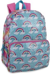 img 4 attached to Madison Reversible Backpacks Adjustable Rainbows