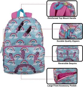 img 3 attached to Madison Reversible Backpacks Adjustable Rainbows