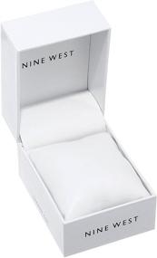 img 1 attached to Sparkling Elegance: Nine West Women's Crystal Accented Bracelet Watch