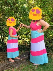 img 2 attached to Stylish Striped Chevron Dresses for Your Little Girl's Summer Wardrobe