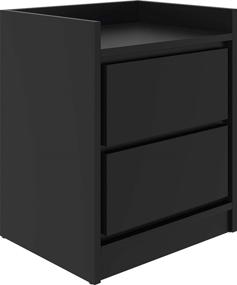 img 3 attached to 🌙 Boyd Sleep Adagio Nightstand in Sleek Black Finish: Stylish and Functional Storage Solution