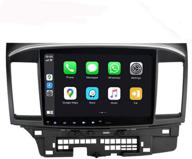 sygav android car stereo for 2014-2017 mitsubishi lancer evo x head unit with oem rockford fosgate amp radio gps navigation logo