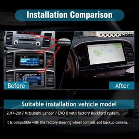 img 3 attached to SYGAV Android Car Stereo For 2014-2017 Mitsubishi Lancer EVO X Head Unit With OEM Rockford Fosgate AMP Radio GPS Navigation