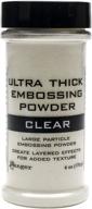 🔍 ranger clear ultra thick embossing powder - 6 oz | premium crafting powder logo