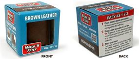 img 3 attached to 🔖 Realistic Brown Leather Repair Tape - Designed for Perfect Match & Patch