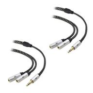 cable matters 2 pack headphone splitter logo