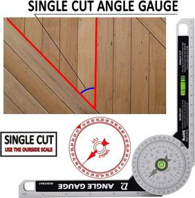 img 1 attached to Carpenters & Plumbers Protractor for Building Accuracy