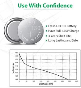 img 2 attached to 🔋 Reliable and Long-Lasting: LiCB 40 Pack LR1130 AG10 1.5V Alkaline Button Cell Batteries