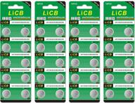 🔋 reliable and long-lasting: licb 40 pack lr1130 ag10 1.5v alkaline button cell batteries logo