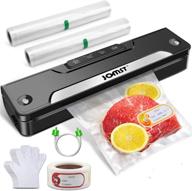 🍽️ jomst vacuum sealer machine: ultimate food saver with 2 rolls vacuum bags, date sticker, dry/wet modes & lower noise logo