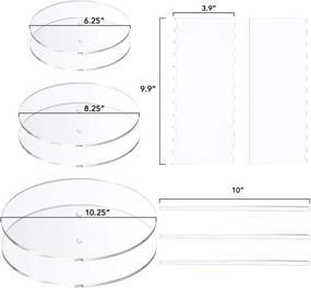 img 3 attached to 🎂 Revolutionize Your Cake Displays with AQUIVER Acrylic Round Cake Disk