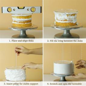 img 1 attached to 🎂 Revolutionize Your Cake Displays with AQUIVER Acrylic Round Cake Disk