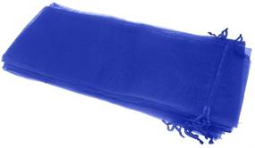 img 3 attached to Royal Blue Bezall 20pcs Drawstring Organza Wine Bottle Cover Pouch - Perfect for Christmas/Wedding Favor Wrapping, Party Decoration - Size 5.5 x 14.5 Inches