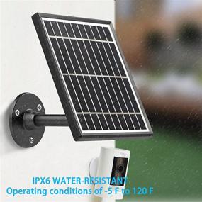 img 1 attached to 🌞 Solar Panel for All-New Stick Up Cam Battery - Waterproof, Continuous Charging, 3.5W 5V Output - 13.1ft/4.0m Power Cable (Camera Not Included)