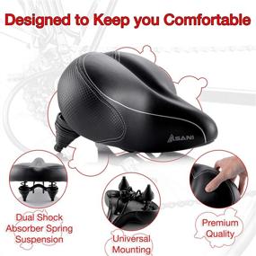 img 3 attached to 🚲 Ultimate Comfort Bike Seat: Best Replacement Saddle for Cycling, Perfect Fit for Outdoor Exercise Bikes & Indoor Spin Bikes