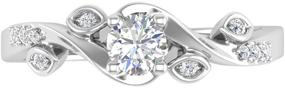 img 2 attached to Carat Diamond Engagement Rings White
