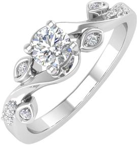 img 4 attached to Carat Diamond Engagement Rings White