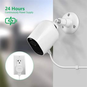 img 3 attached to 🔌 LANMU Arlo Essential Spotlight Charger: Weatherproof Outdoor USB Charging Cable with Power Adapter (26ft)