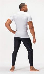 img 2 attached to Enhance Performance with DEVOPS 2~3 Pack Men's Athletic Compression Shirts – Short Sleeve