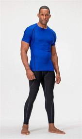 img 1 attached to Enhance Performance with DEVOPS 2~3 Pack Men's Athletic Compression Shirts – Short Sleeve