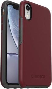 img 4 attached to Чехол OtterBox SYMMETRY SERIES для iPhone Xr - розничная упаковка - модель FINE PORT (CORDOVAN/SLATE GREY)