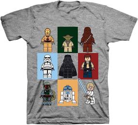 img 1 attached to 🚀 Explore the Galaxy with STAR WARS Lego Little & Big Boys Character T Shirt