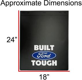 img 2 attached to 🚗 Enhance Vehicle's Protection with Built Ford Tough Mud Guards - Set of 2 (24 inch)